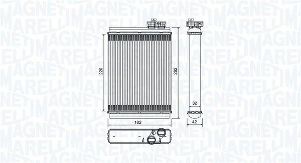 350218471000 Magneti Marelli Радіатор опалювача салону